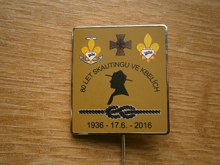 Odznak 80 let skautingu v Kbelch 1936 - 2016