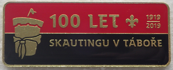 Odznak 100 let skautingu v Tboe 1919 - 2019