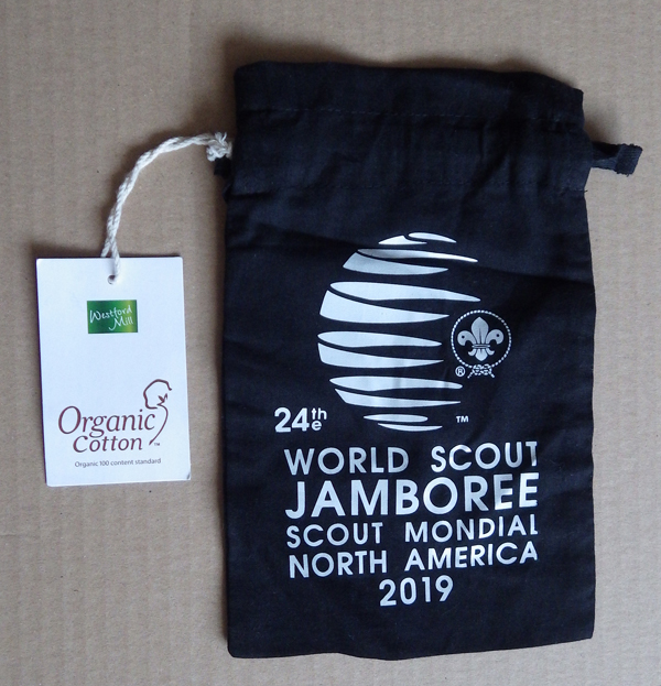 Textiln sek na drobnosti s logem Jamboree 2019