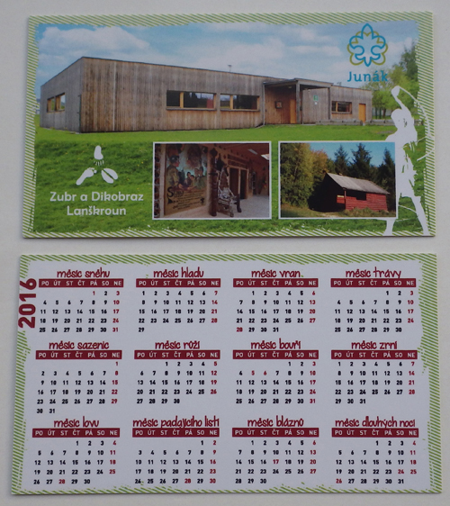 Kartikov kalend 2016 stediska Dikobraz a Zubr Lankroun